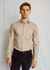 BS Porzingis Modern Fit Skjorte - Sand