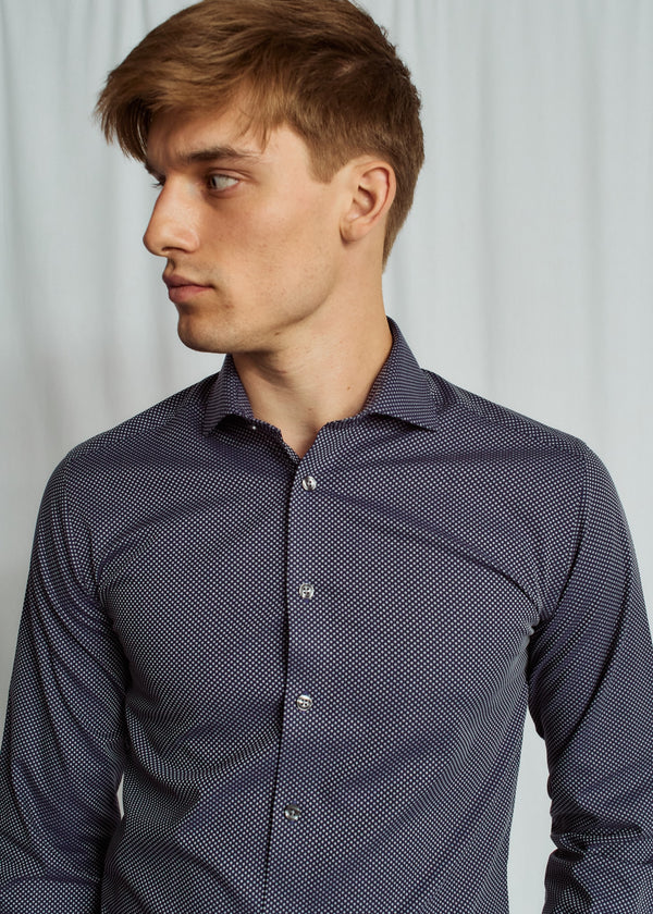 BS Teague Modern Fit Skjorte - Navy