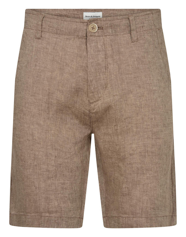 BS Peppon Regular Fit Shorts - Brown