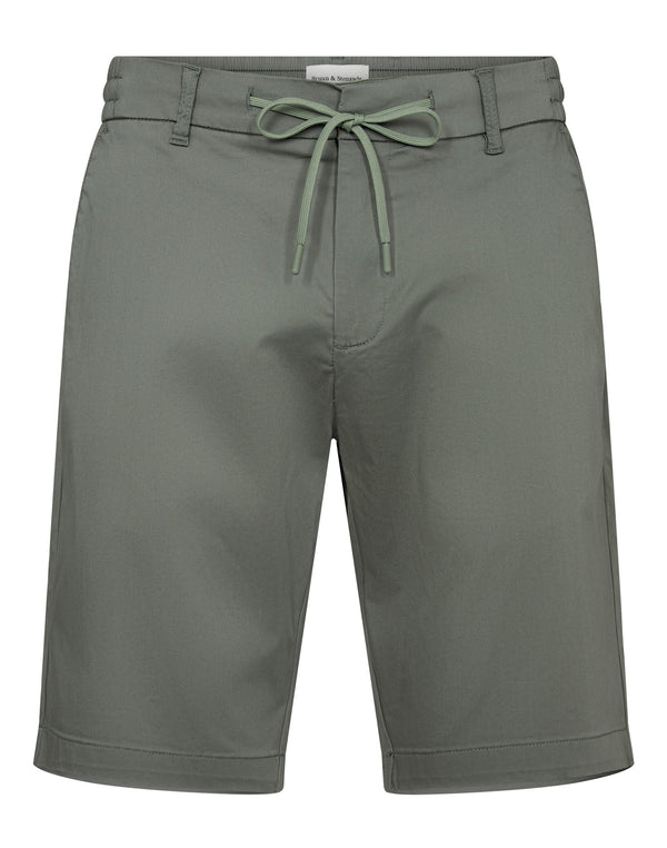 BS Akio Regular Fit Shorts - Green