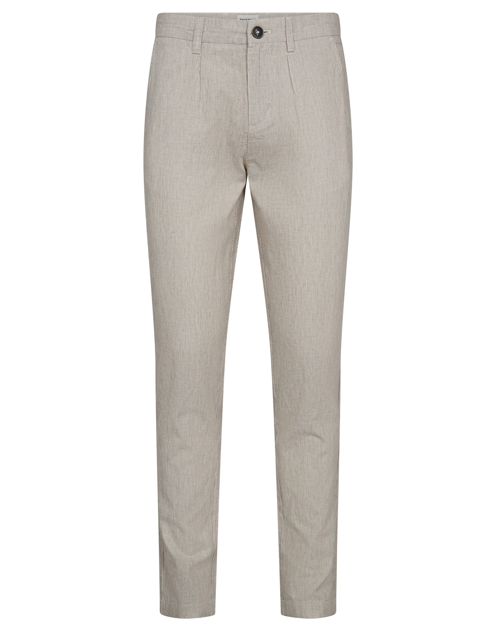 BS Ikaros Slim Fit Chinos - Beige/White