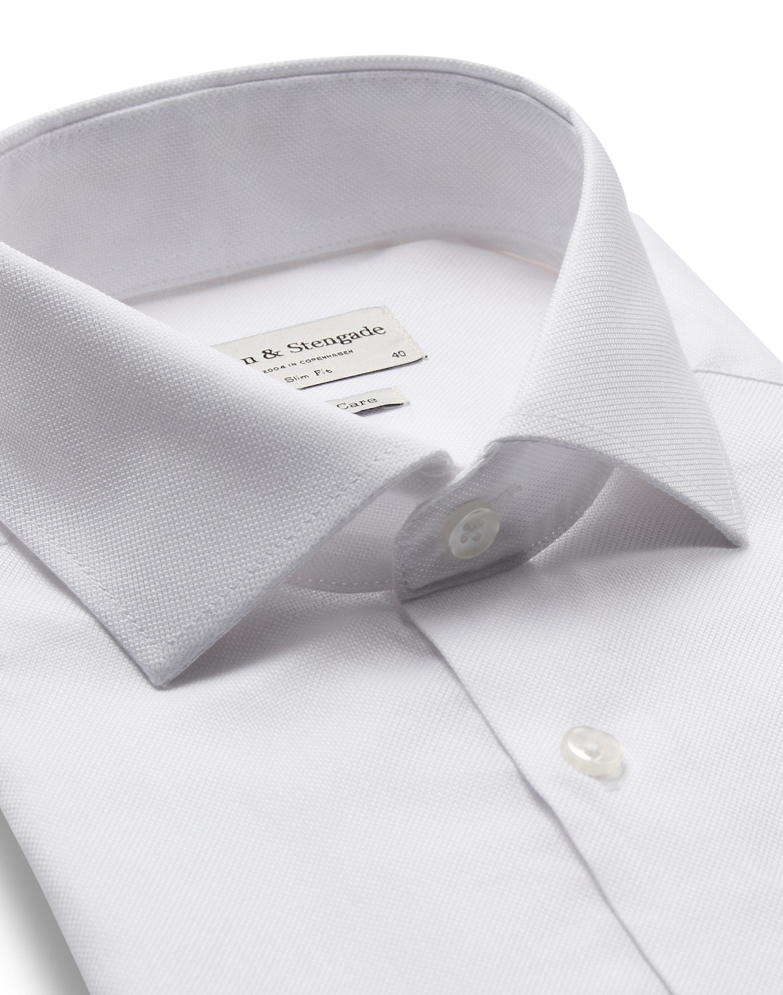 BS Lajovich Slim Fit Skjorte - White