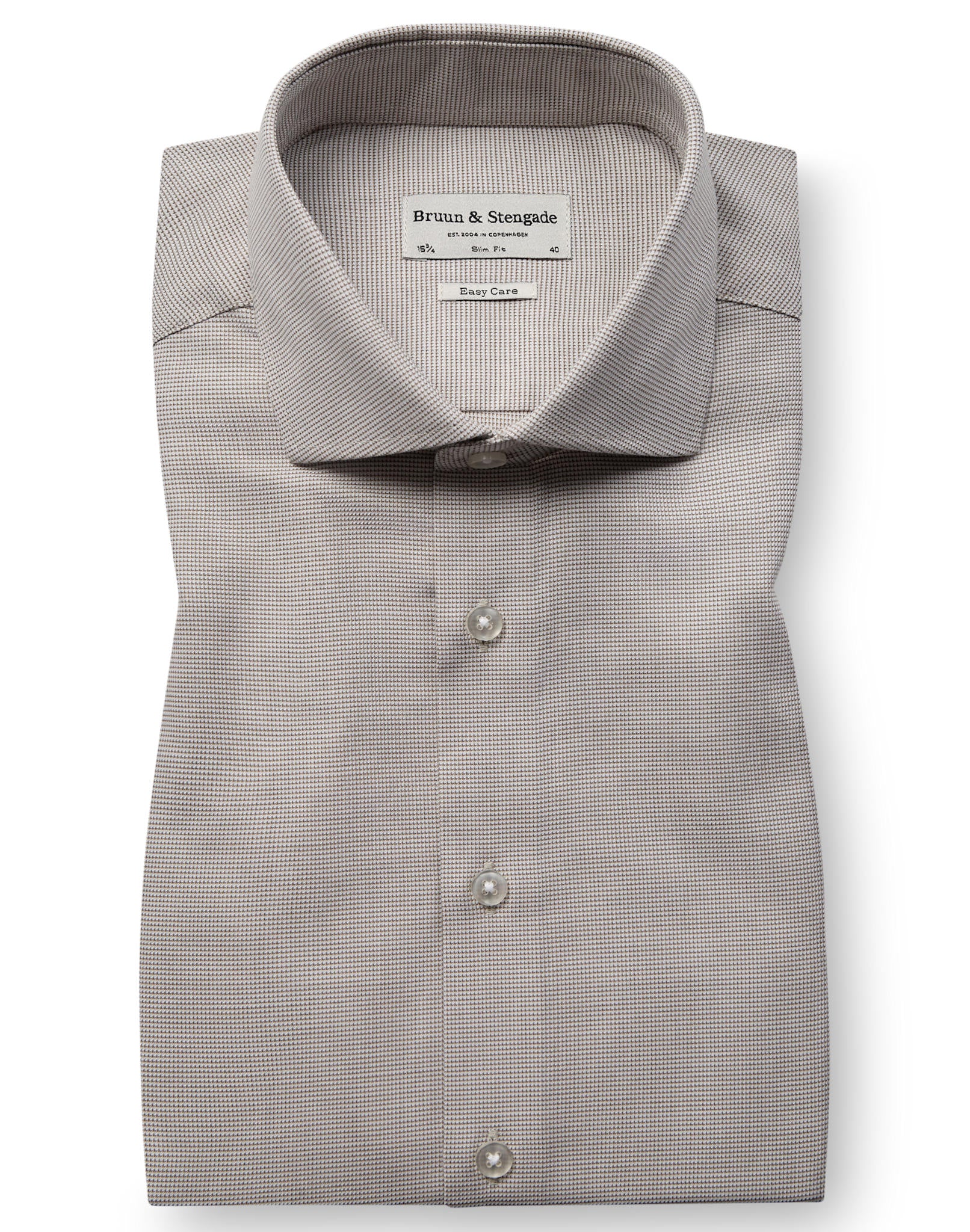 BS Korda Slim Fit Skjorte - Sand
