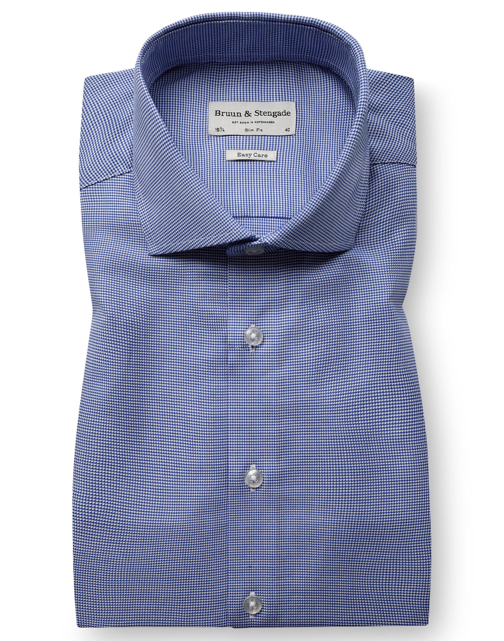 BS Musetti Slim Fit Skjorte - Dark Blue