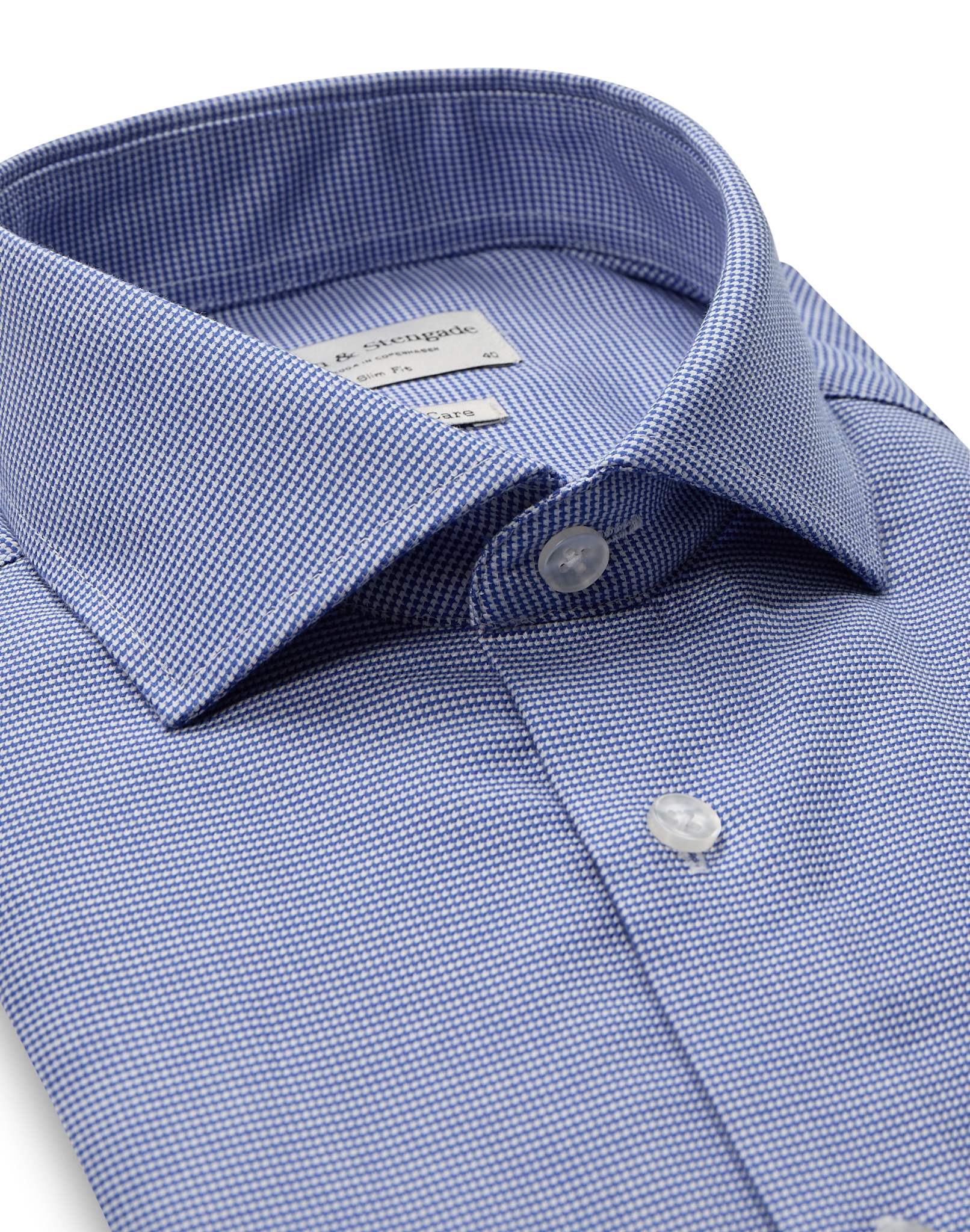 BS Musetti Slim Fit Skjorte - Dark Blue