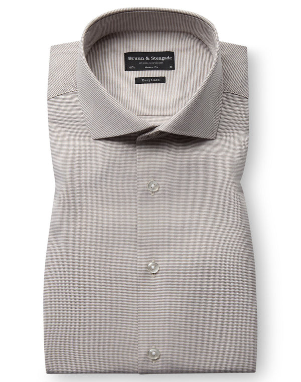 BS Griekspoor Modern Fit Skjorte - Sand