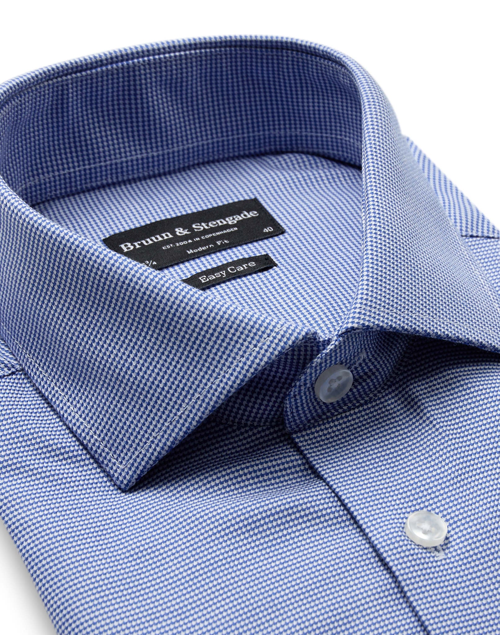 BS Struff Modern Fit Skjorte - Dark Blue