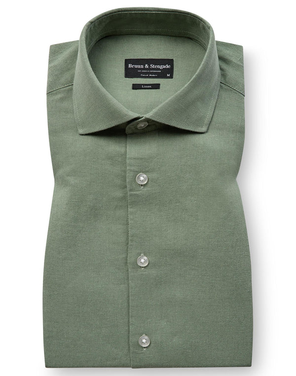 BS Antonelli Casual Modern Fit Skjorte - Green