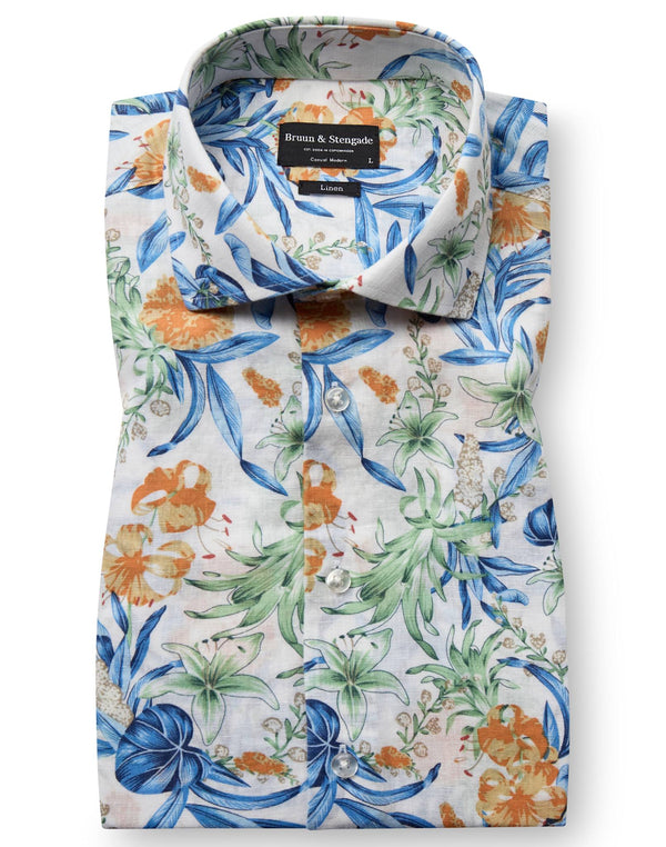 BS Bearman Casual Modern Fit Skjorte - White