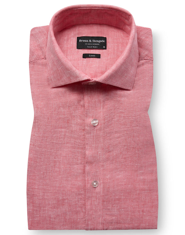 BS Antonelli Casual Modern Fit Skjorte - Pink