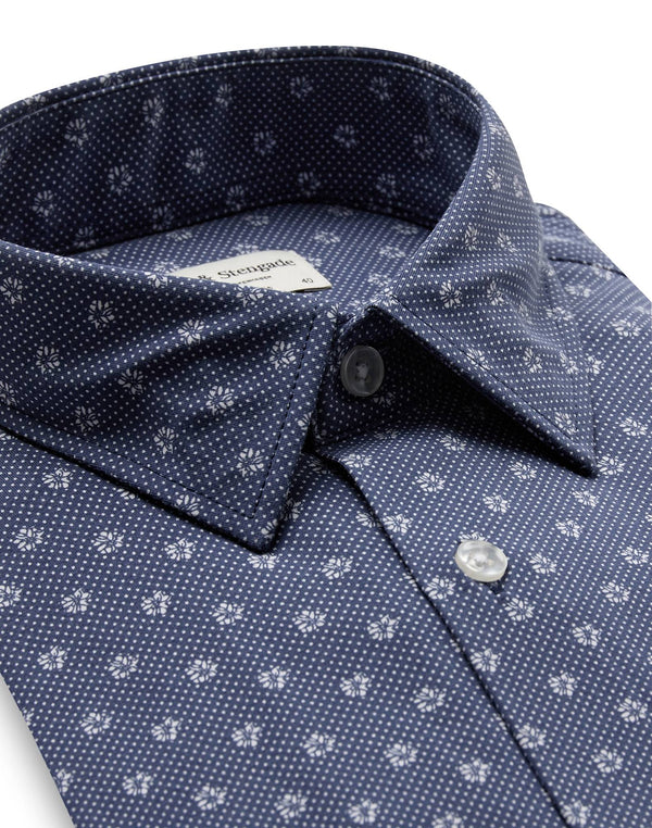 BS Grenier Performance Fit Skjorte - Dark Blue