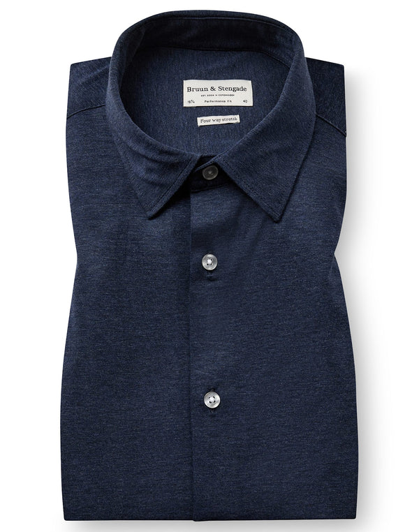BS Nava Performance Fit Skjorte - Navy