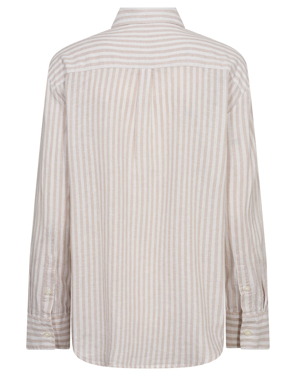 BS Aglaia Regular Fit Skjorte - Sand/White