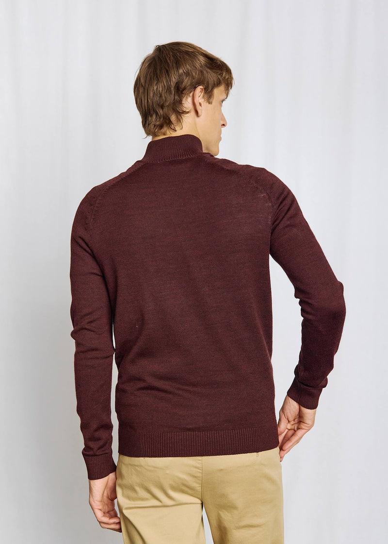 BS Pelle Regular Fit Strik - Bordeaux