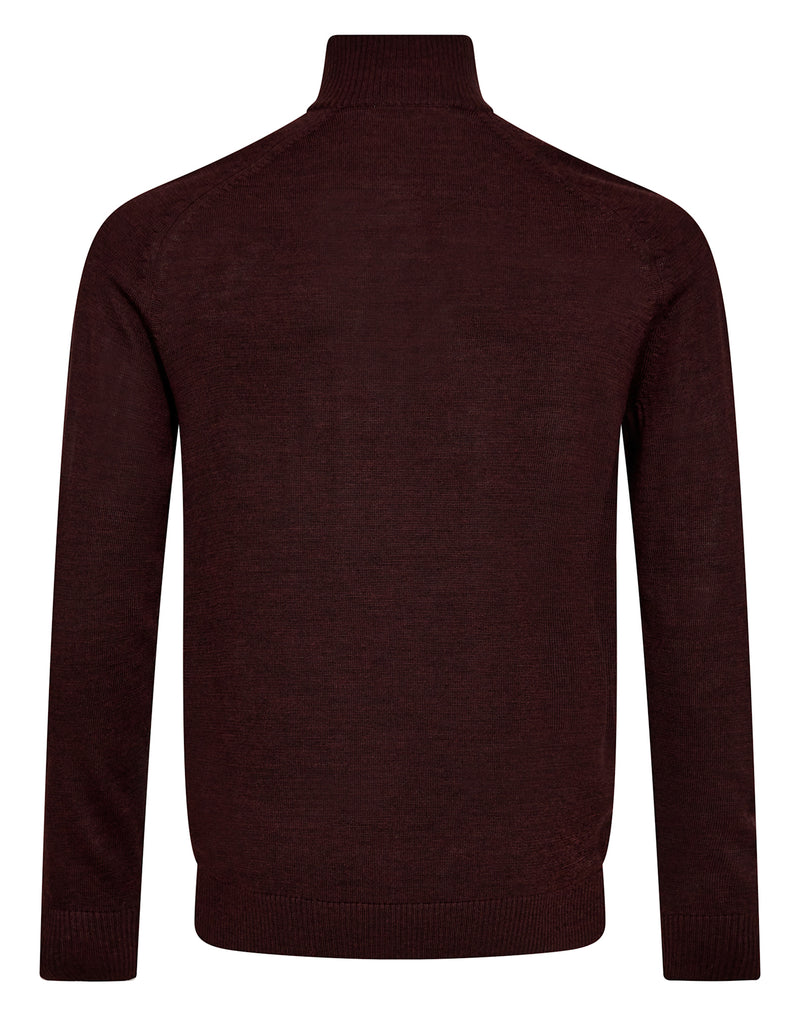 BS Pelle Regular Fit Strik - Bordeaux