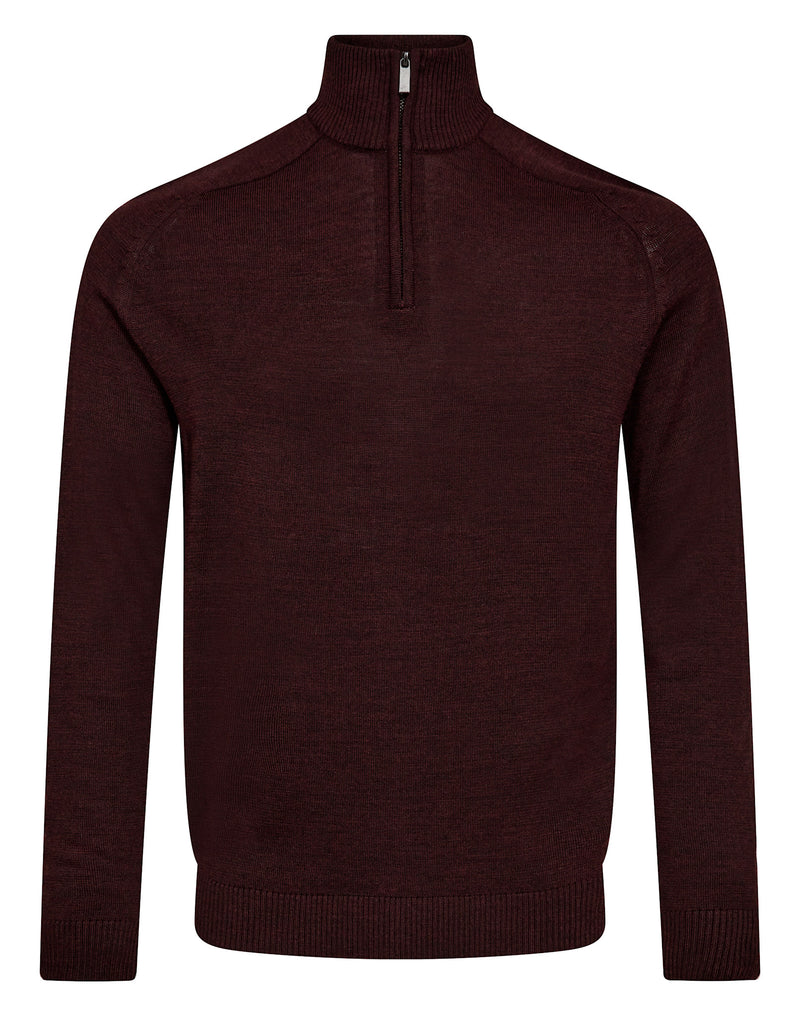 BS Pelle Regular Fit Strik - Bordeaux