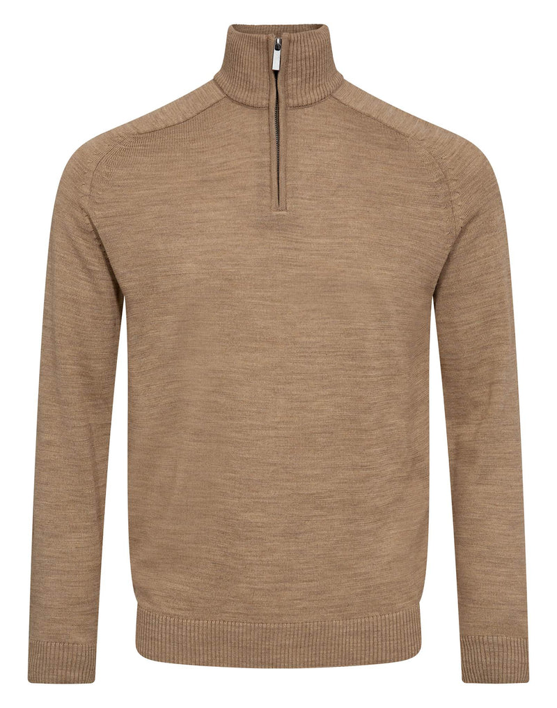 BS Pelle Regular Fit Strik - Light Brown