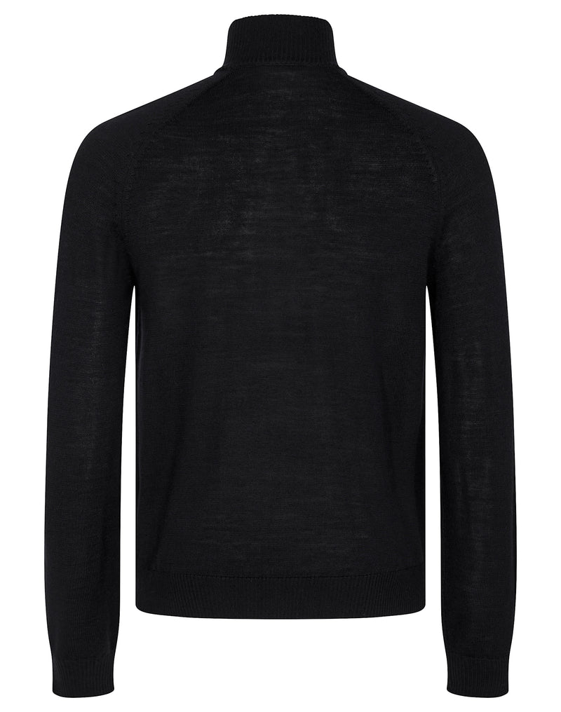 BS Pelle Regular Fit Strik - Black