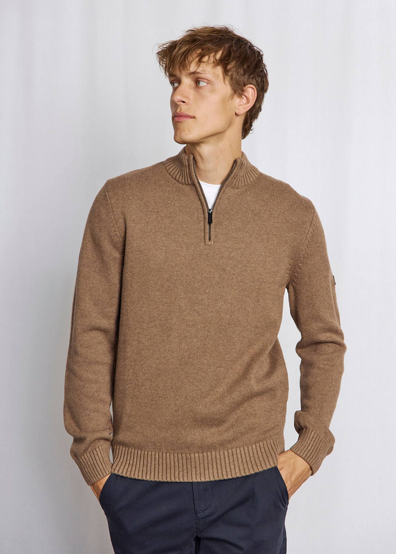 BS Stian Regular Fit Strik - Brown