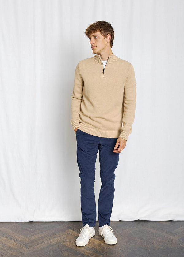BS Stian Regular Fit Strik - Sand