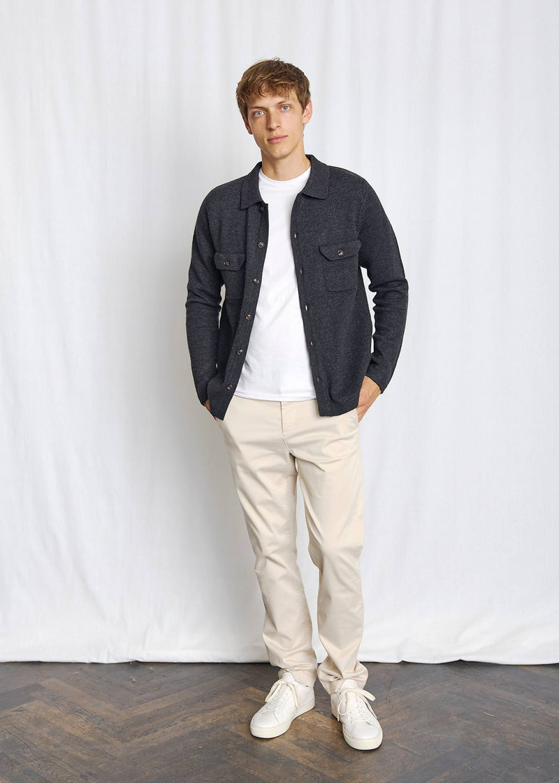 BS Nannak Regular Fit Strik - Charcoal