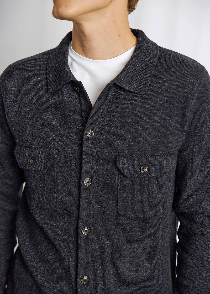 BS Nannak Regular Fit Strik - Charcoal