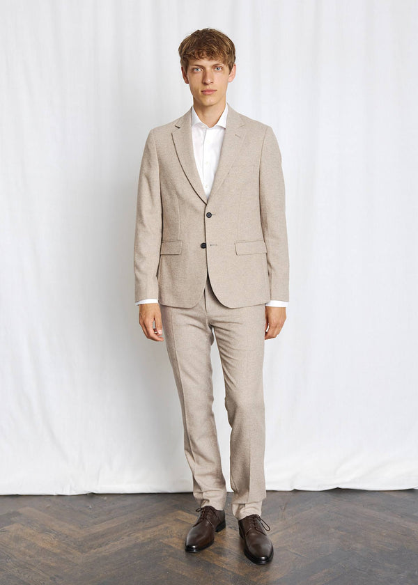 BS Rapallo Classic Fit Habitbukser - Light Brown