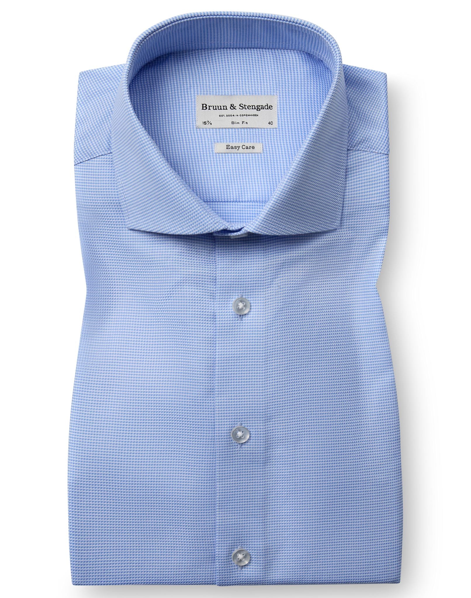 BS Acuna Slim Fit Skjorte - Light Blue