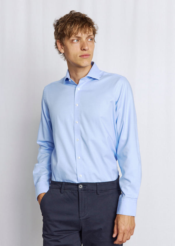 BS Acuna Slim Fit Skjorte - Light Blue