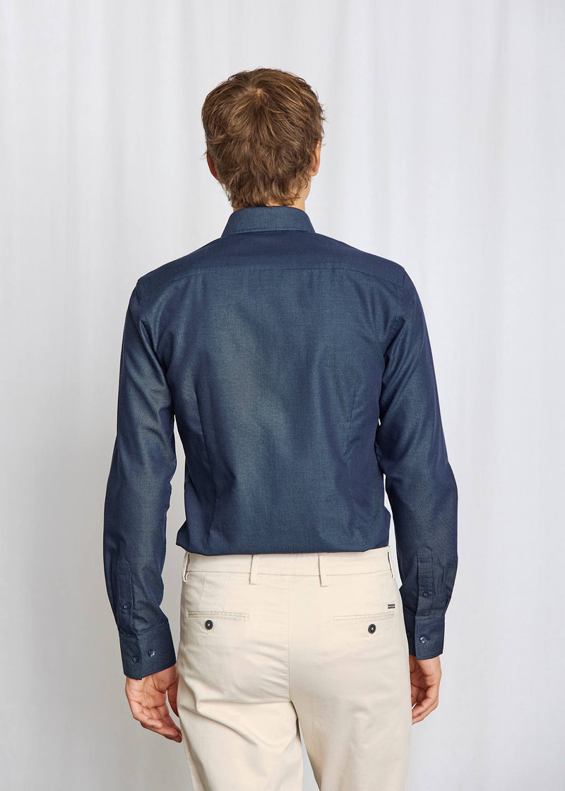 BS Arozarena Slim Fit Skjorte - Navy