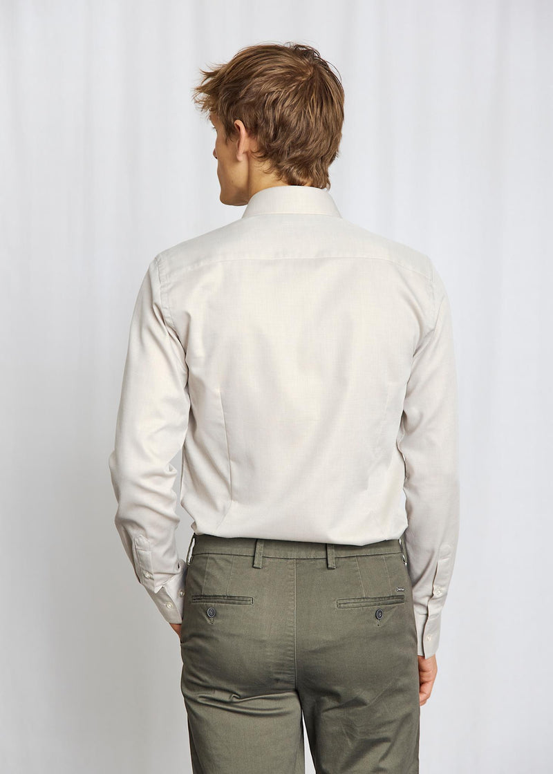 BS Caroll Slim Fit Skjorte - Sand