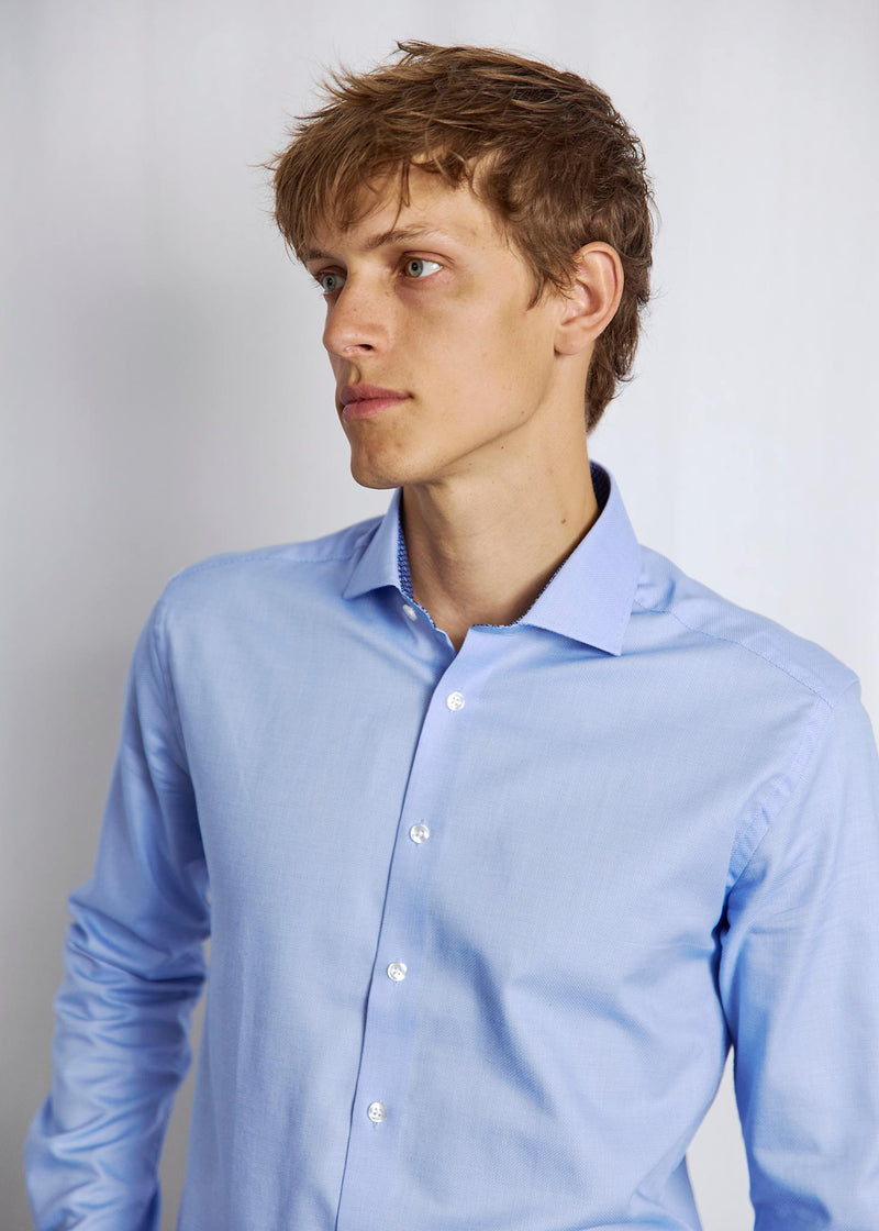 BS Freeman Slim Fit Skjorte - Light Blue
