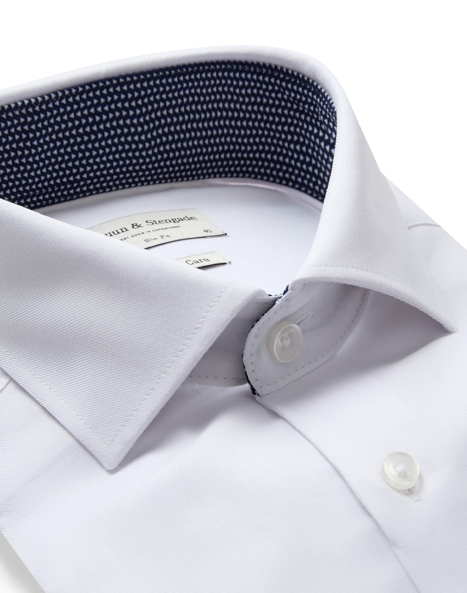 BS Hader Slim Fit Skjorte - White