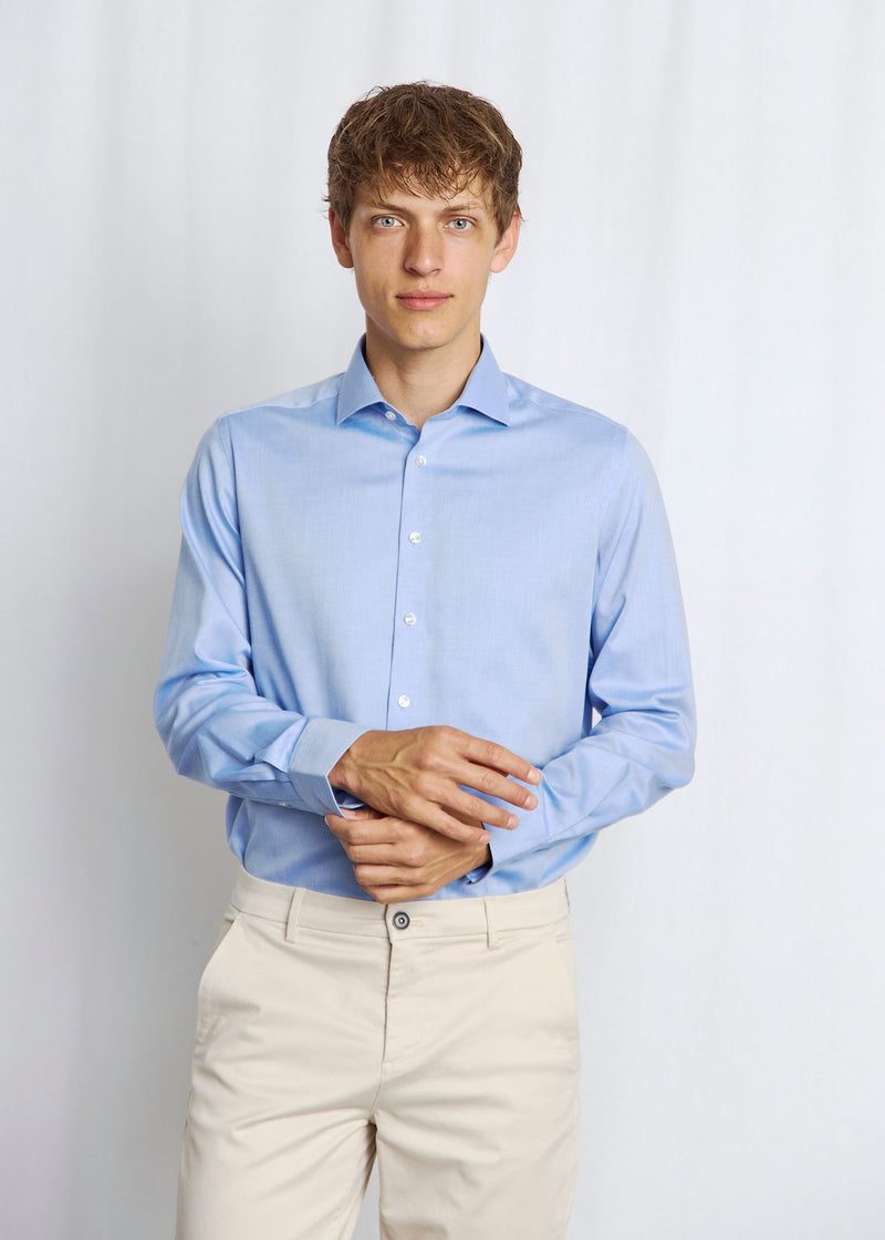 BS Rutschman Slim Fit Skjorte - Blue