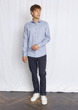 BS Seager Slim Fit Skjorte - Dark Blue