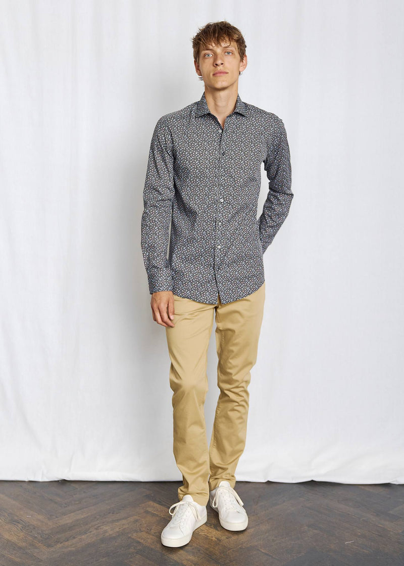 BS Snell Slim Fit Skjorte - Black