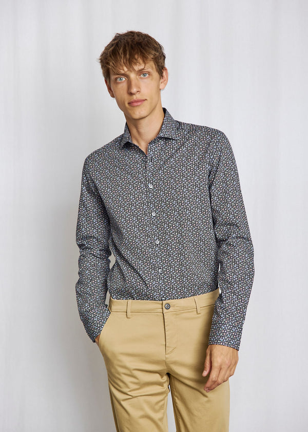 BS Snell Slim Fit Skjorte - Black