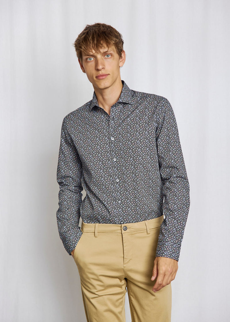 BS Snell Slim Fit Skjorte - Black