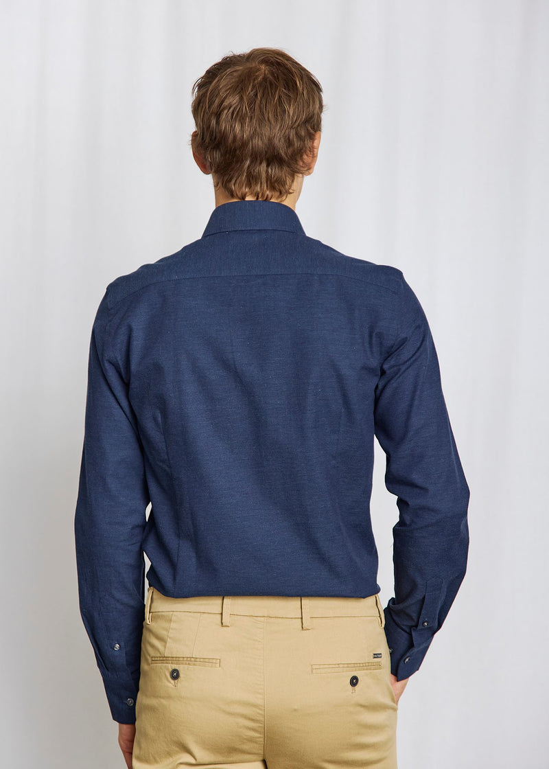 BS Tatis Slim Fit Skjorte - Navy