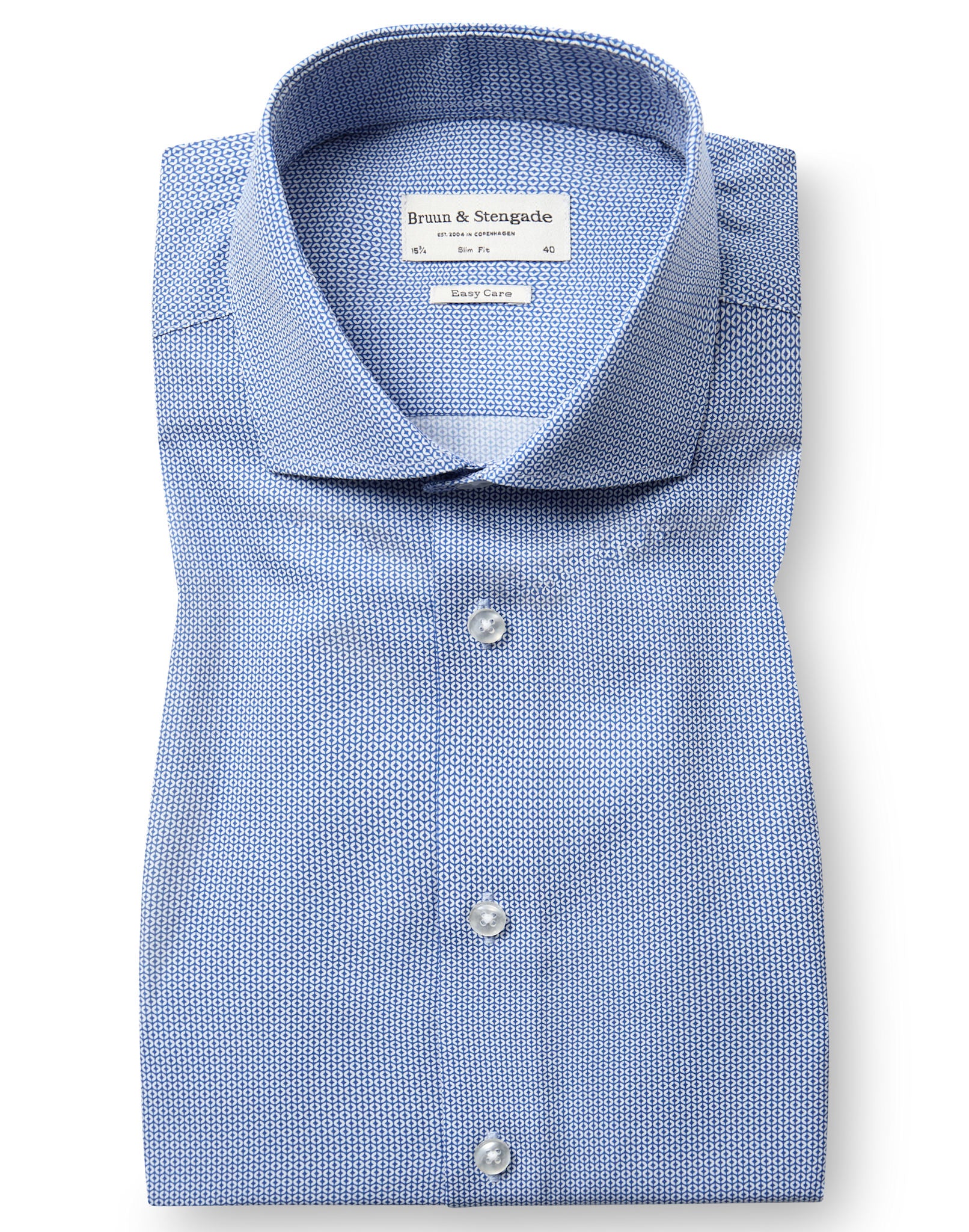 BS Wheeler Slim Fit Skjorte - Blue