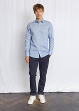 BS Wheeler Slim Fit Skjorte - Blue