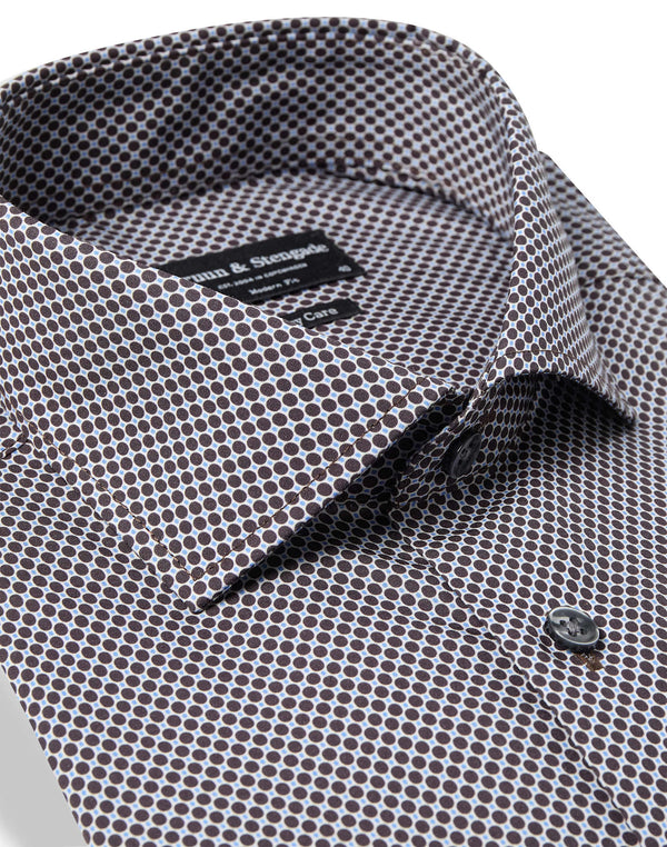 BS Nolan Modern Fit Skjorte - Brown