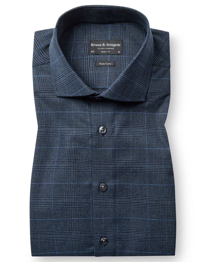 BS Xander Modern Fit Skjorte - Navy