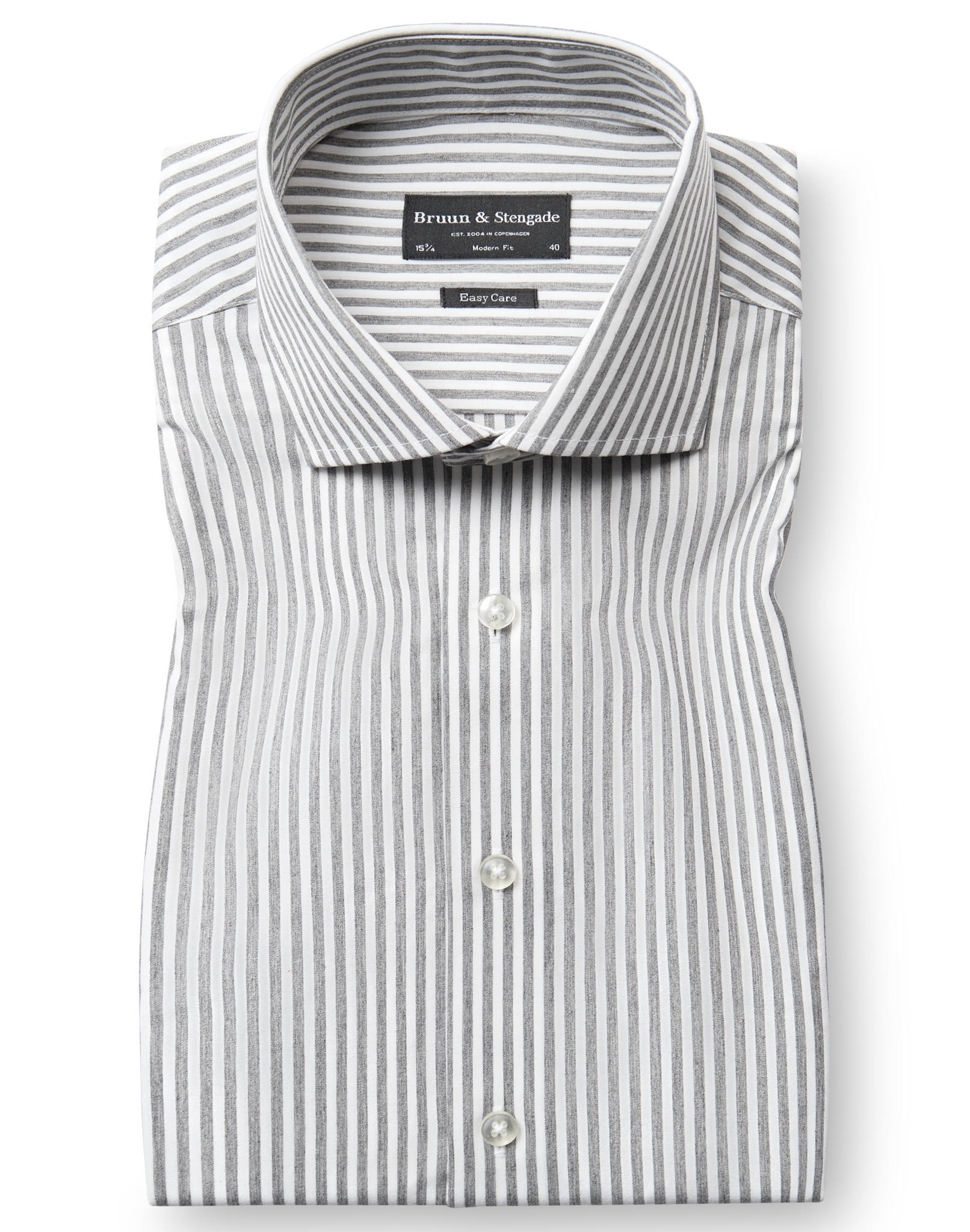 BS Gerrit Modern Fit Skjorte - Green/White