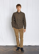 BS Faruk Casual Modern Fit Skjorte - Army