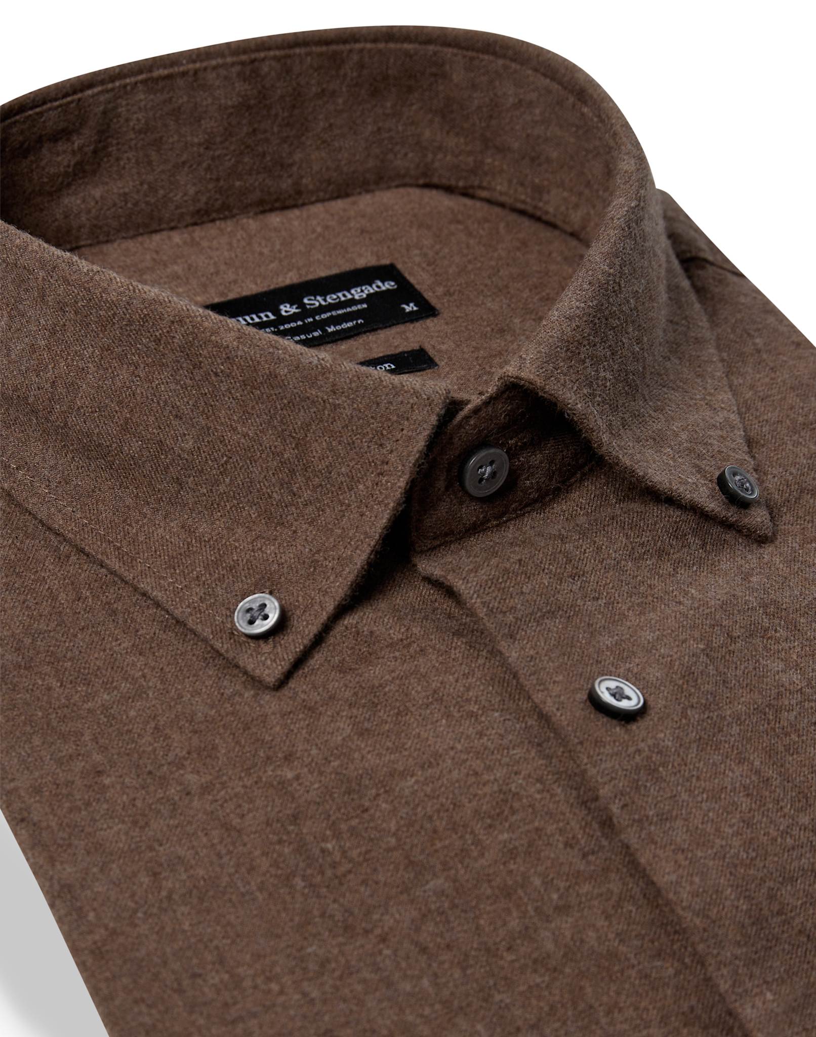 BS Faruk Casual Modern Fit Skjorta - Brown