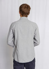 BS Faruk Casual Modern Fit Skjorte - Light Grey