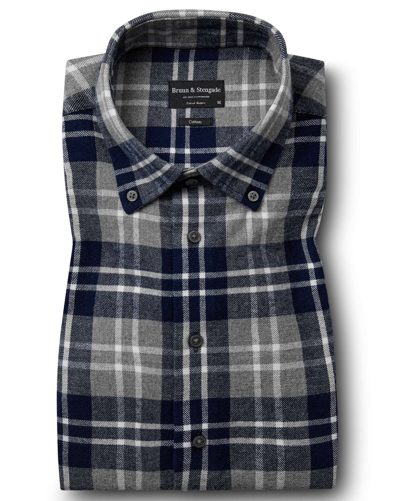 BS Ravi Casual Modern Fit Skjorte - Grey