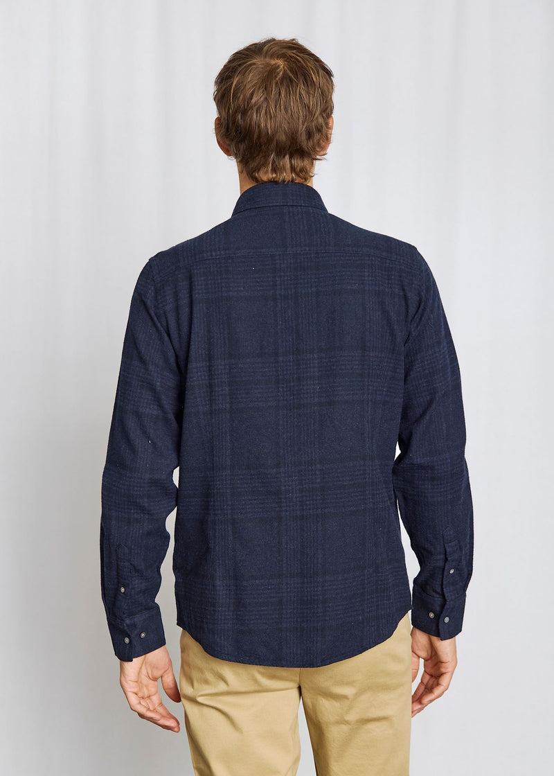 BS Akhlaq Casual Modern Fit Skjorte - Thunder