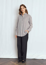 BS Karita Regular Fit Skjorte - Bordeaux/White